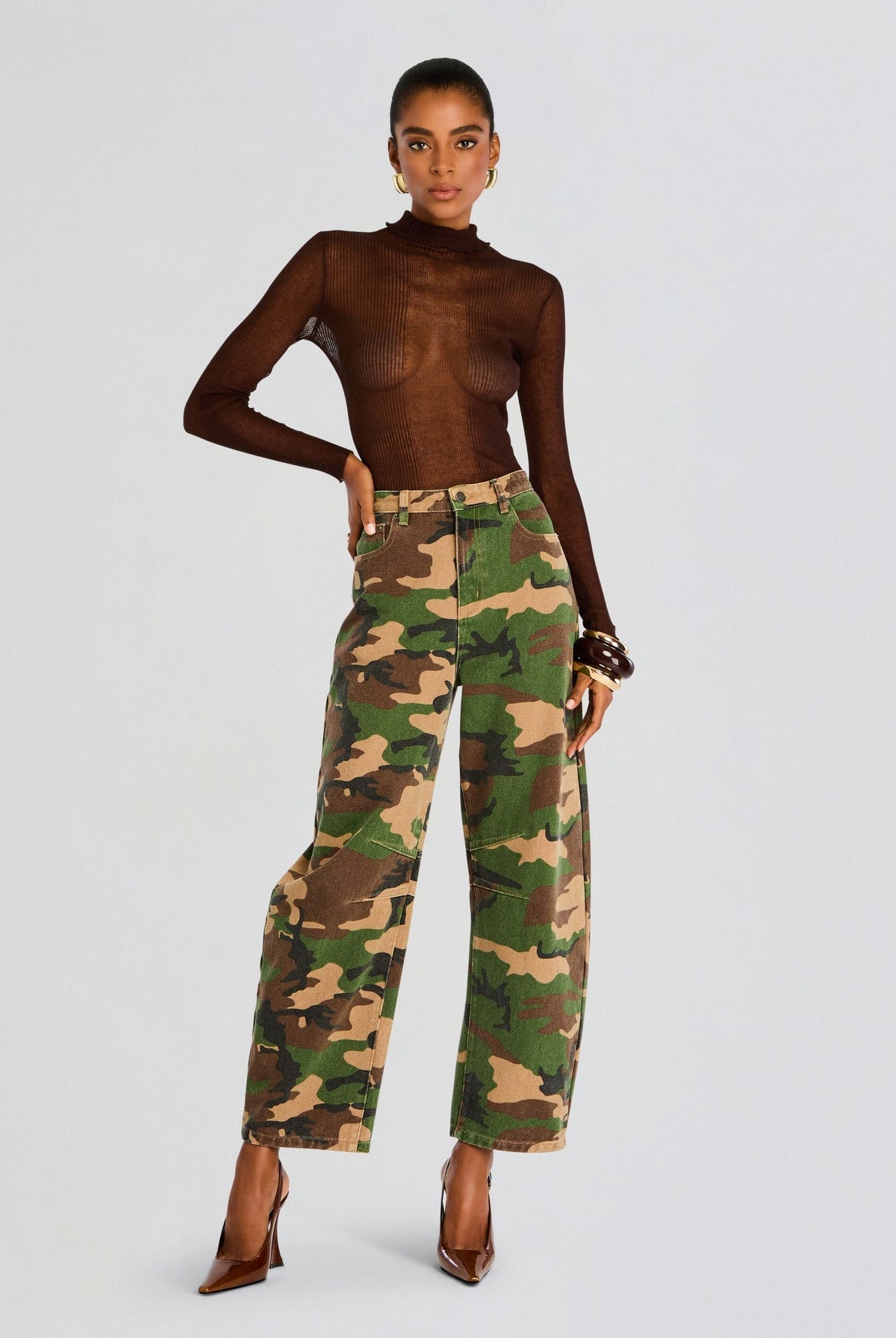 SER.O.YA SER.O.YA Marbel Mid Rise Barrel Jean Endless Waves