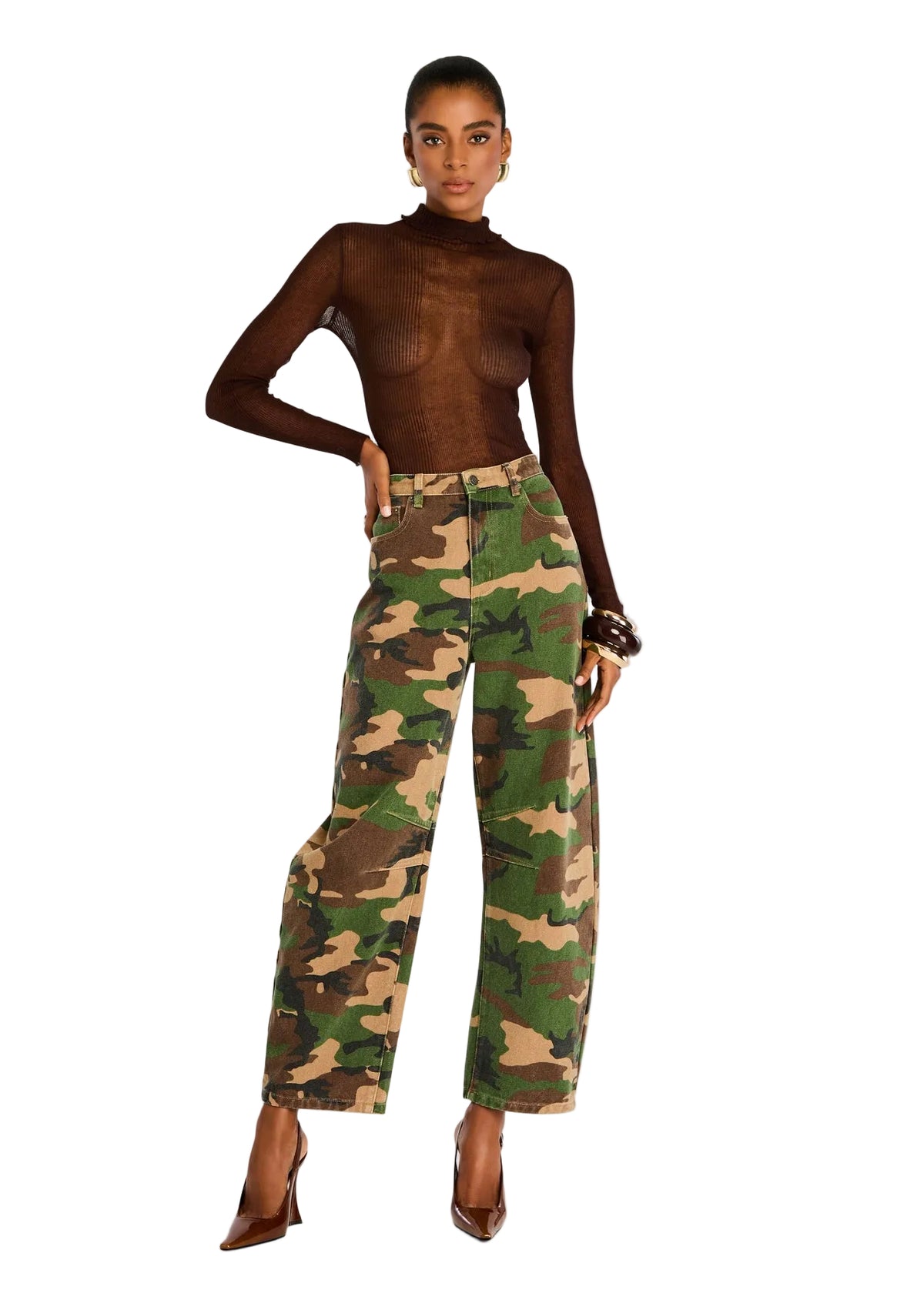 SER.O.YA Marbel Mid Rise Barrel Jean Endless Waves