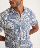 SS Crinkle Double Cloth Shirt - Endless Waves