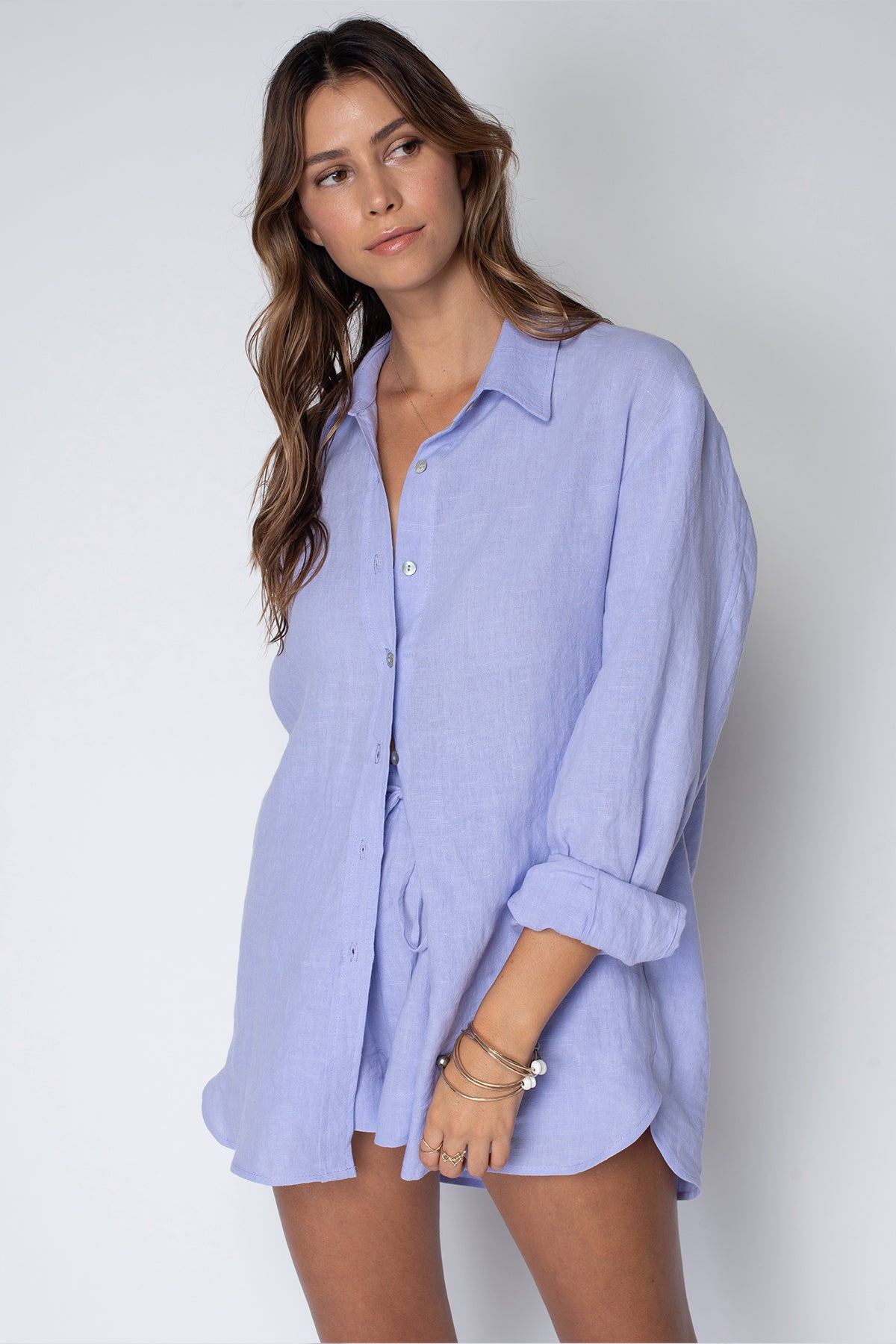 Stillwater The Linen Voile Favorite Shirt - Endless Waves