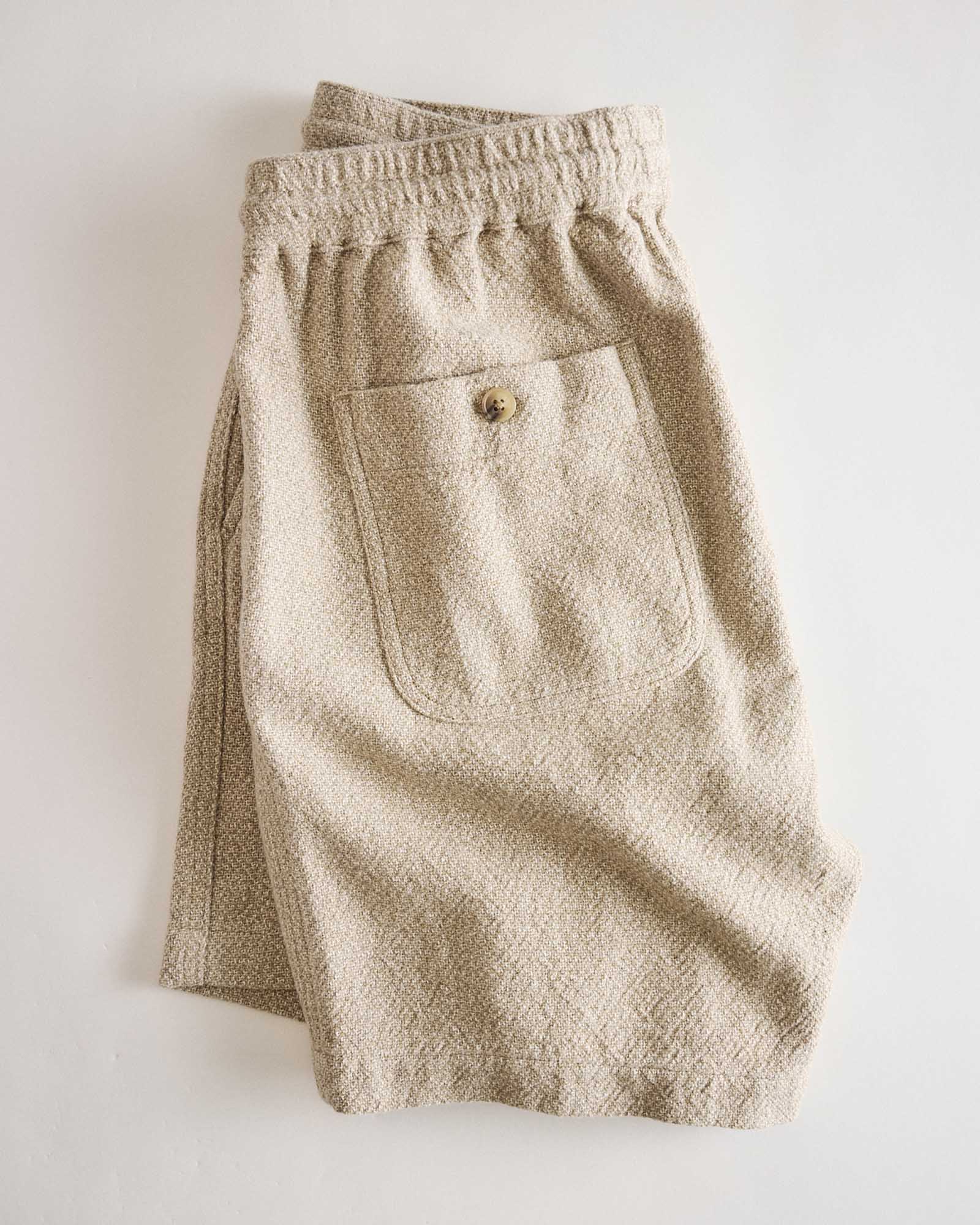 Taylor Stitch The Après Short in Linen Tweed - Endless Waves