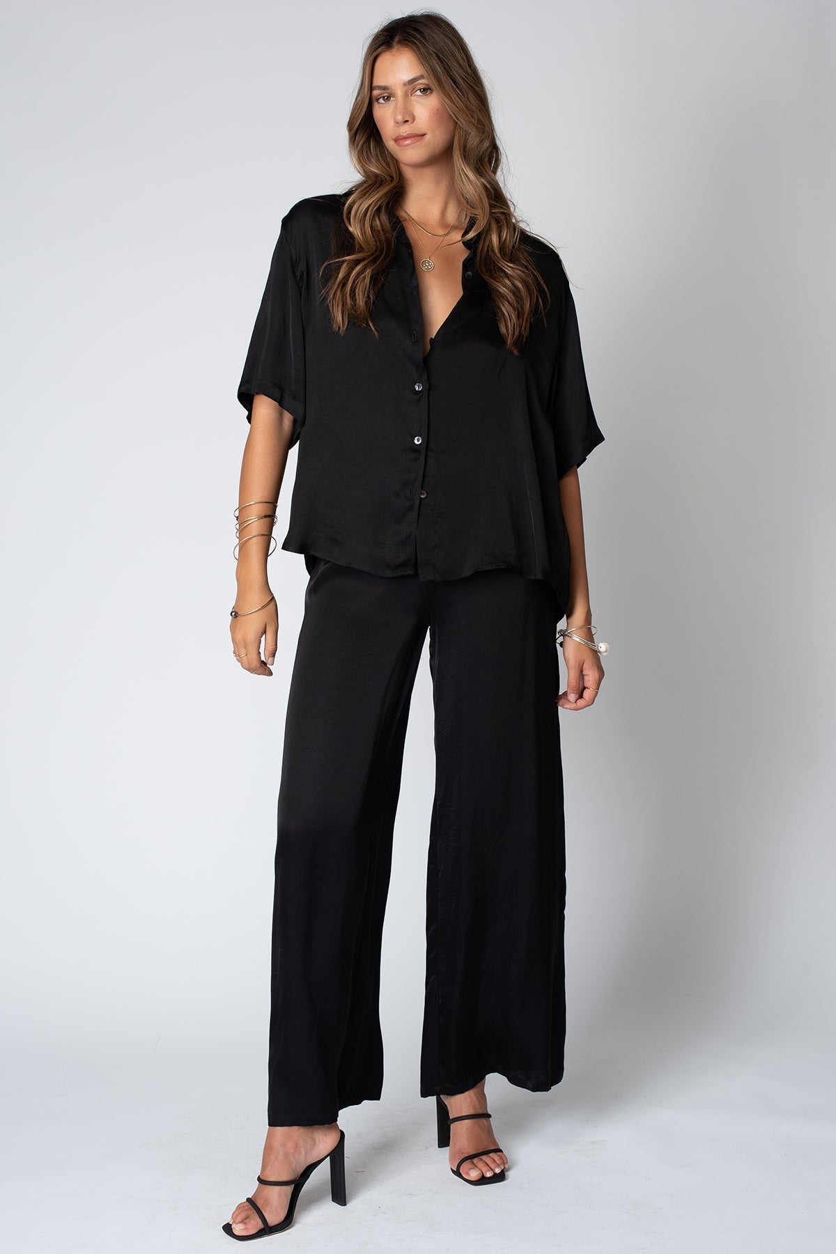 The Silky Venice Wide Leg Pant - Endless Waves