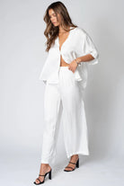 The Silky Venice Wide Leg Pant - Endless Waves