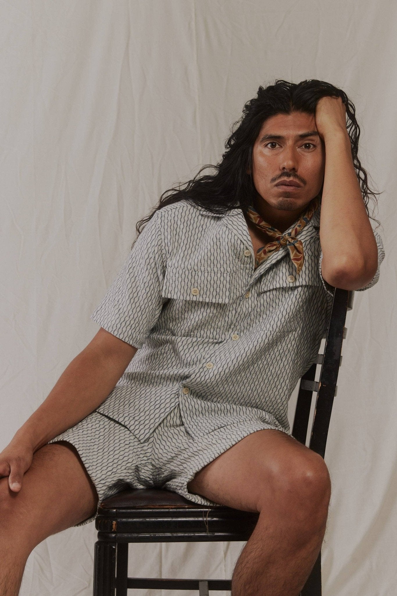 Umber and Ochre Dipak Utility Shorts