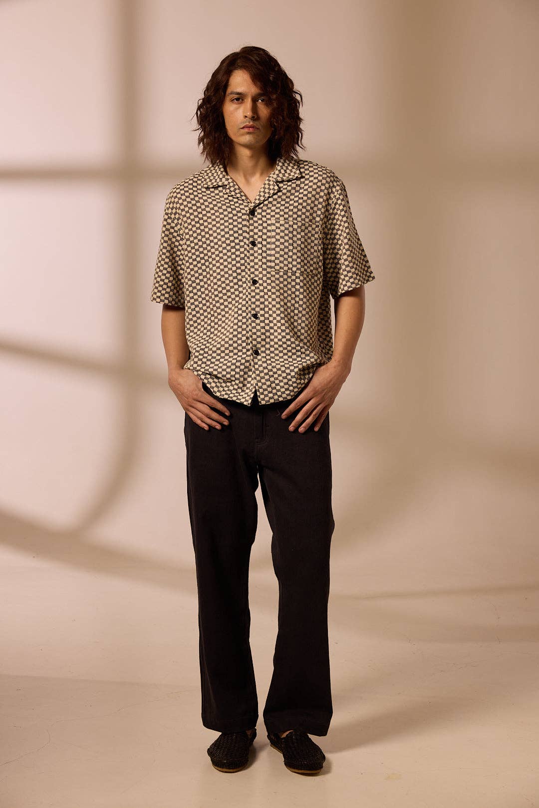 Umber & Ochre Crochet Khushi Camp Shirt