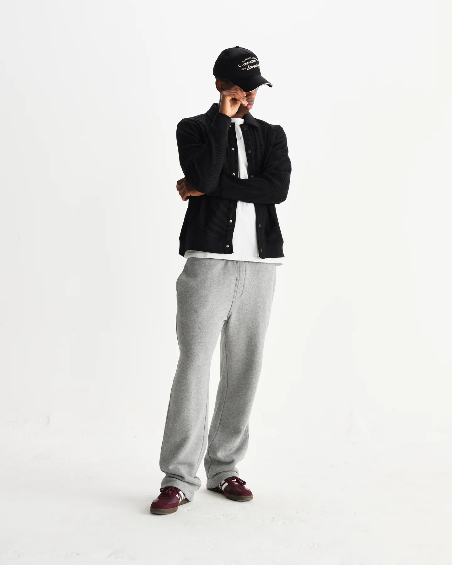 Wax London Wax London Hays Structured Waffle Overshirt Endless Waves