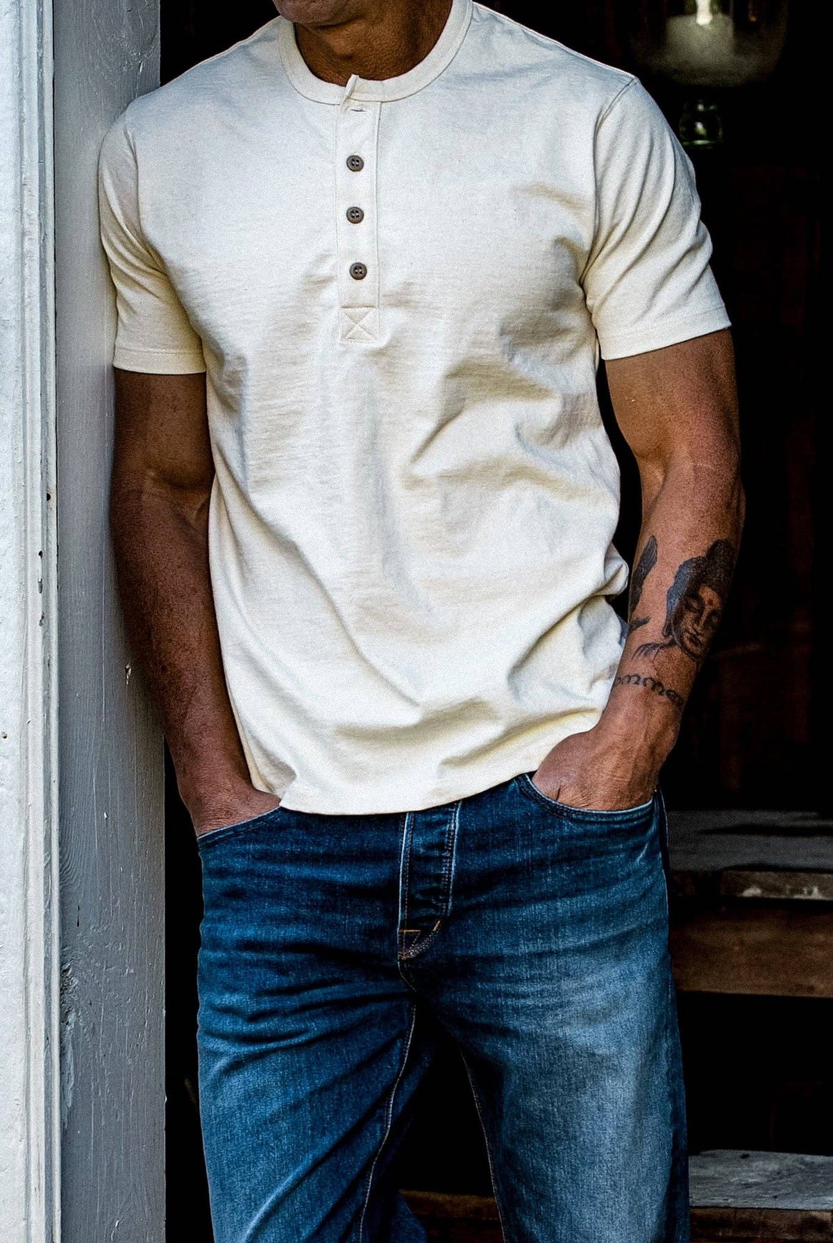 WiesMade Heavyweight Cotton Henley