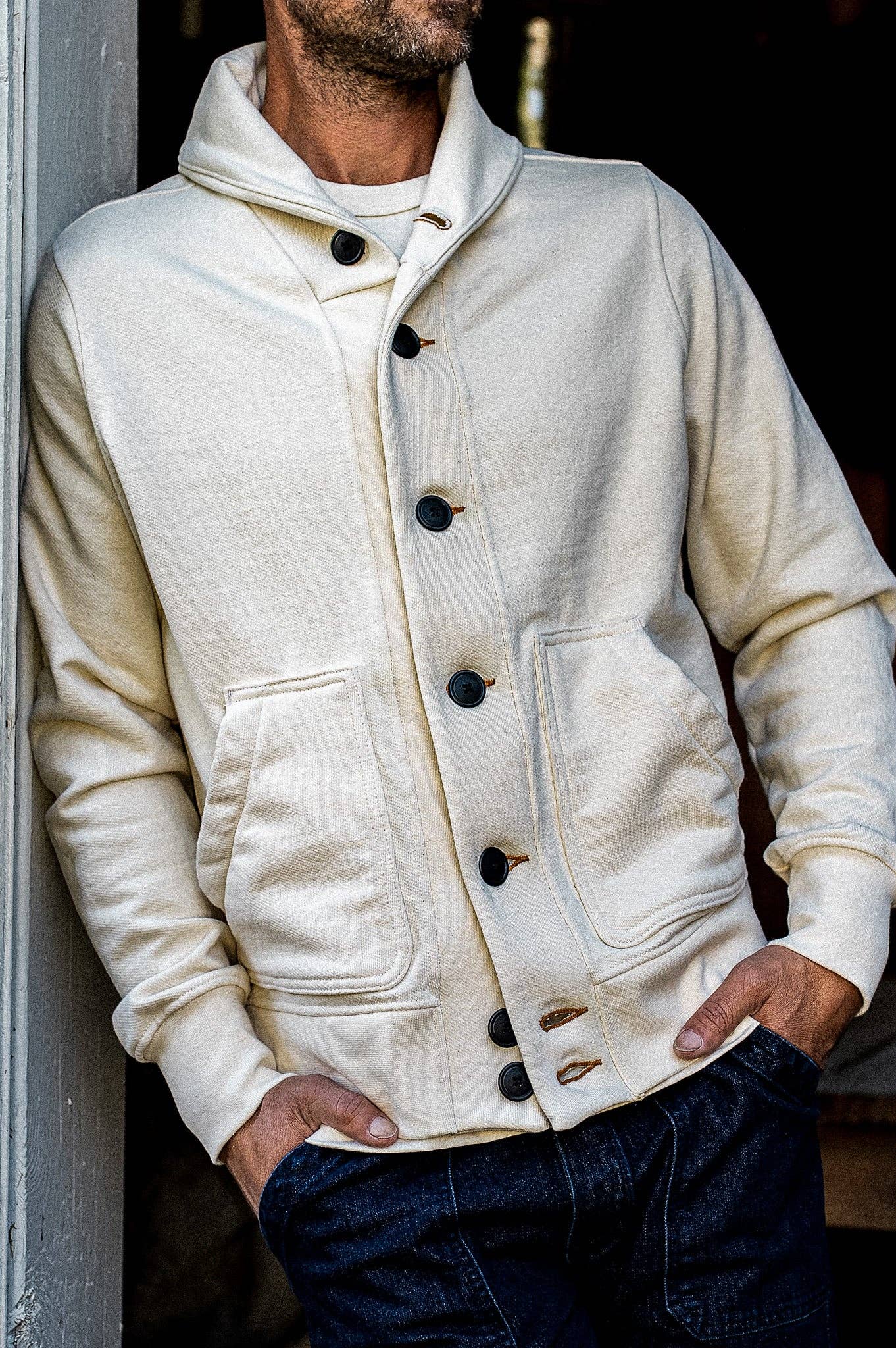 WiesMade Natural Bodega Cardigan