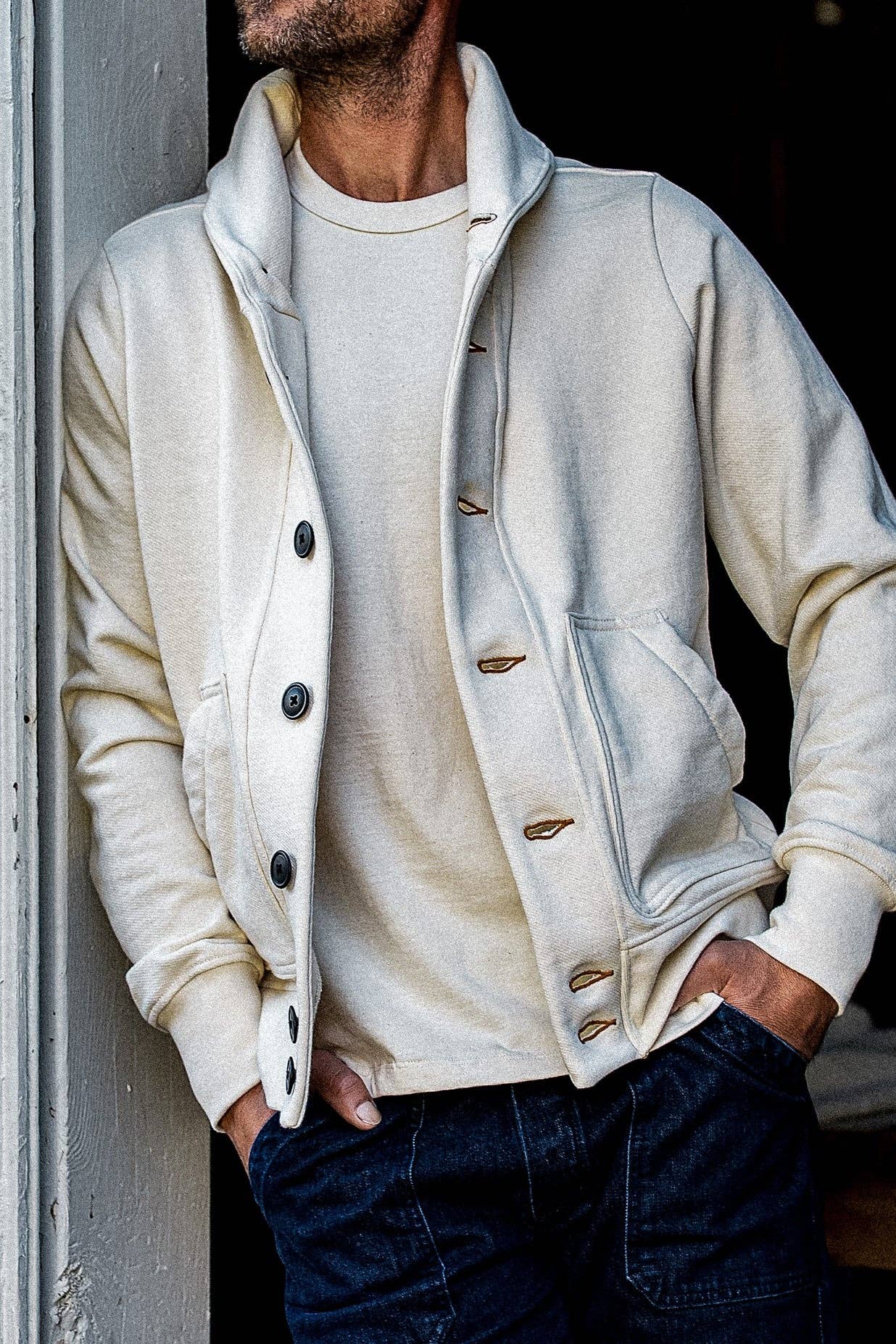 WiesMade Natural Bodega Cardigan