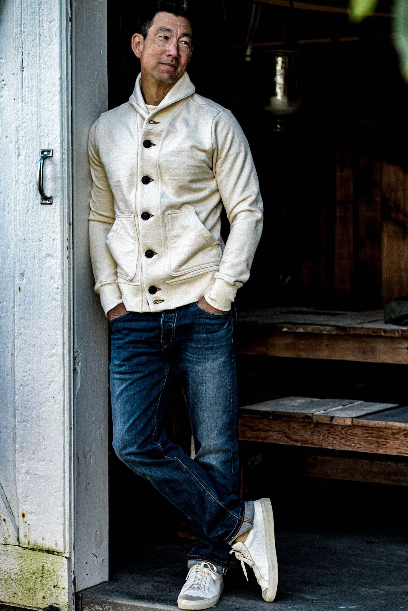 WiesMade Natural Bodega Cardigan