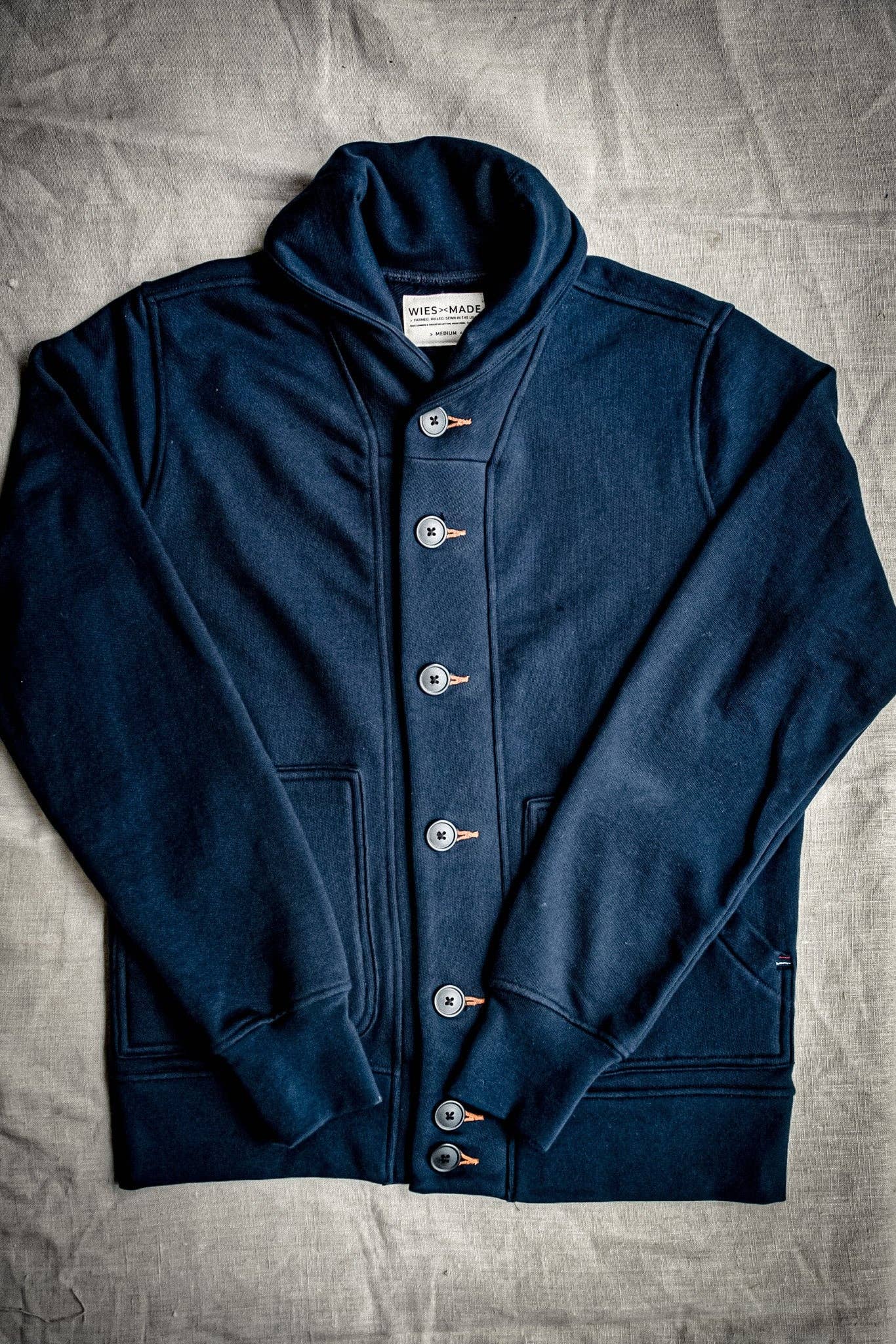 WiesMade Navy Bodega Cardigan