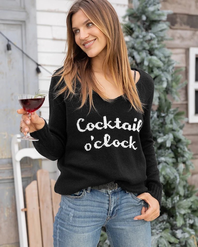 Wooden Ships Cocktail O'Clock Lightweight V-Neck