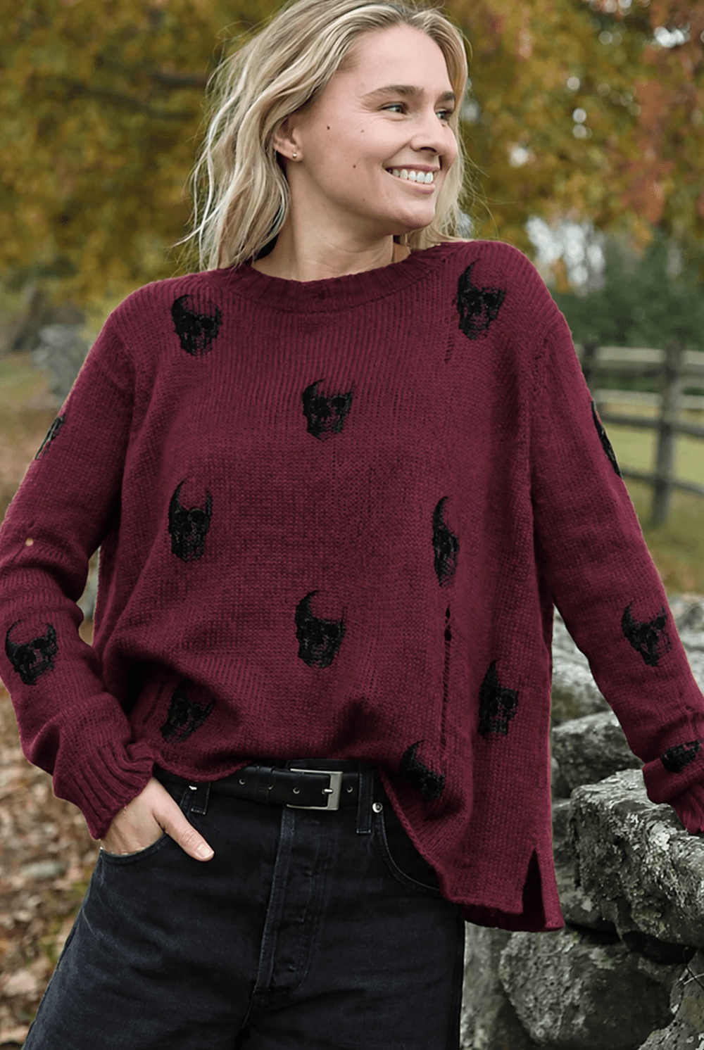 Wooden Ships Distressed Skull Crew