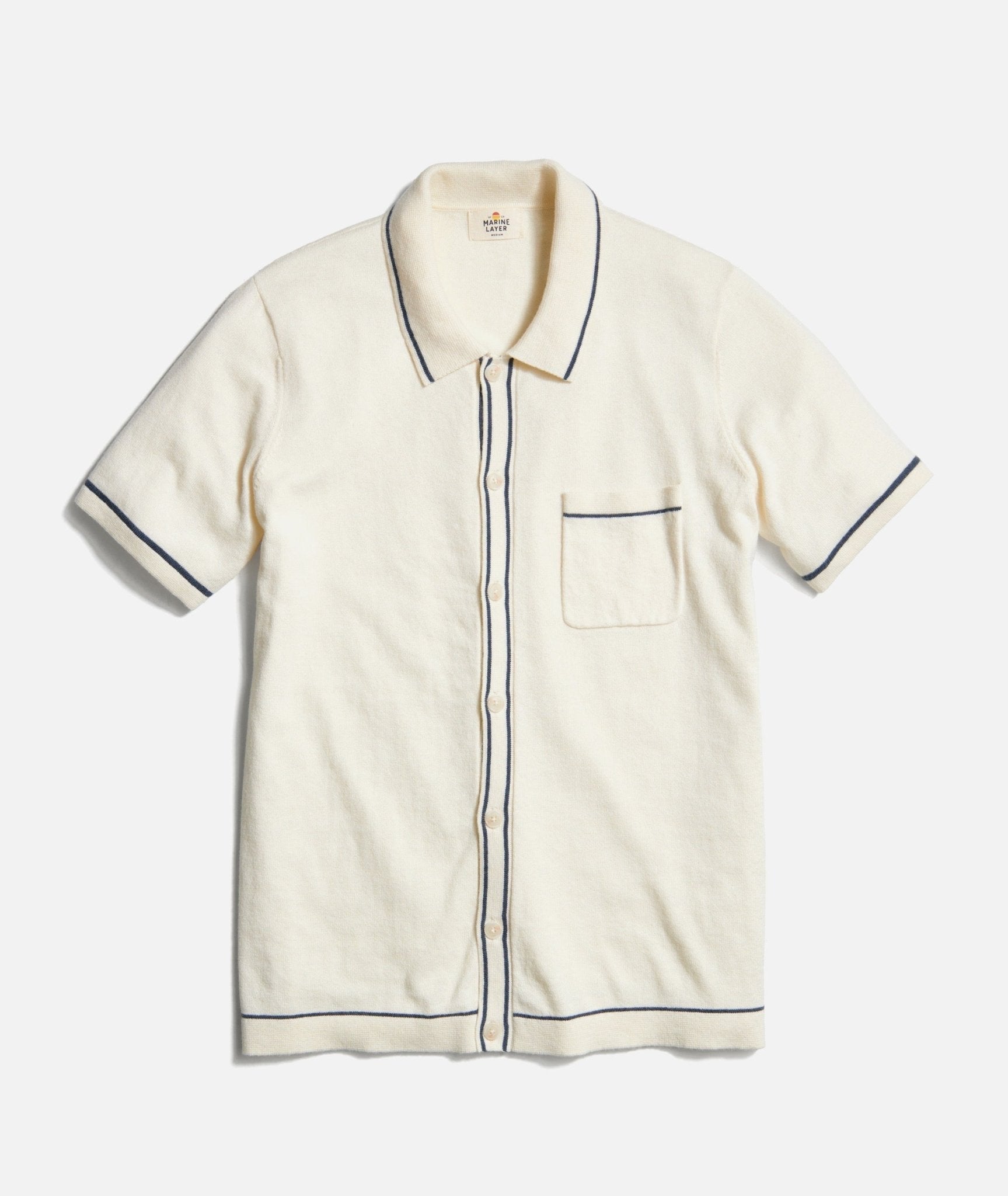 Wyatt Sweater Button Down - Ivory - Endless Waves