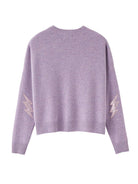 100% Cashmere Sachi Crewneck - Endless Waves