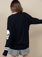 Rear view Bertha Cashmere Cardigan 27 Miles Malibu Endless Waves