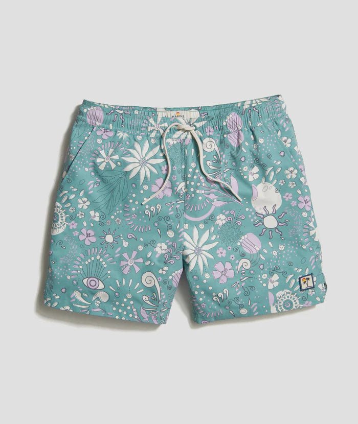 Marine Layer Marine Layer 6" Mechanical Stretch Swim Trunk Endless Waves