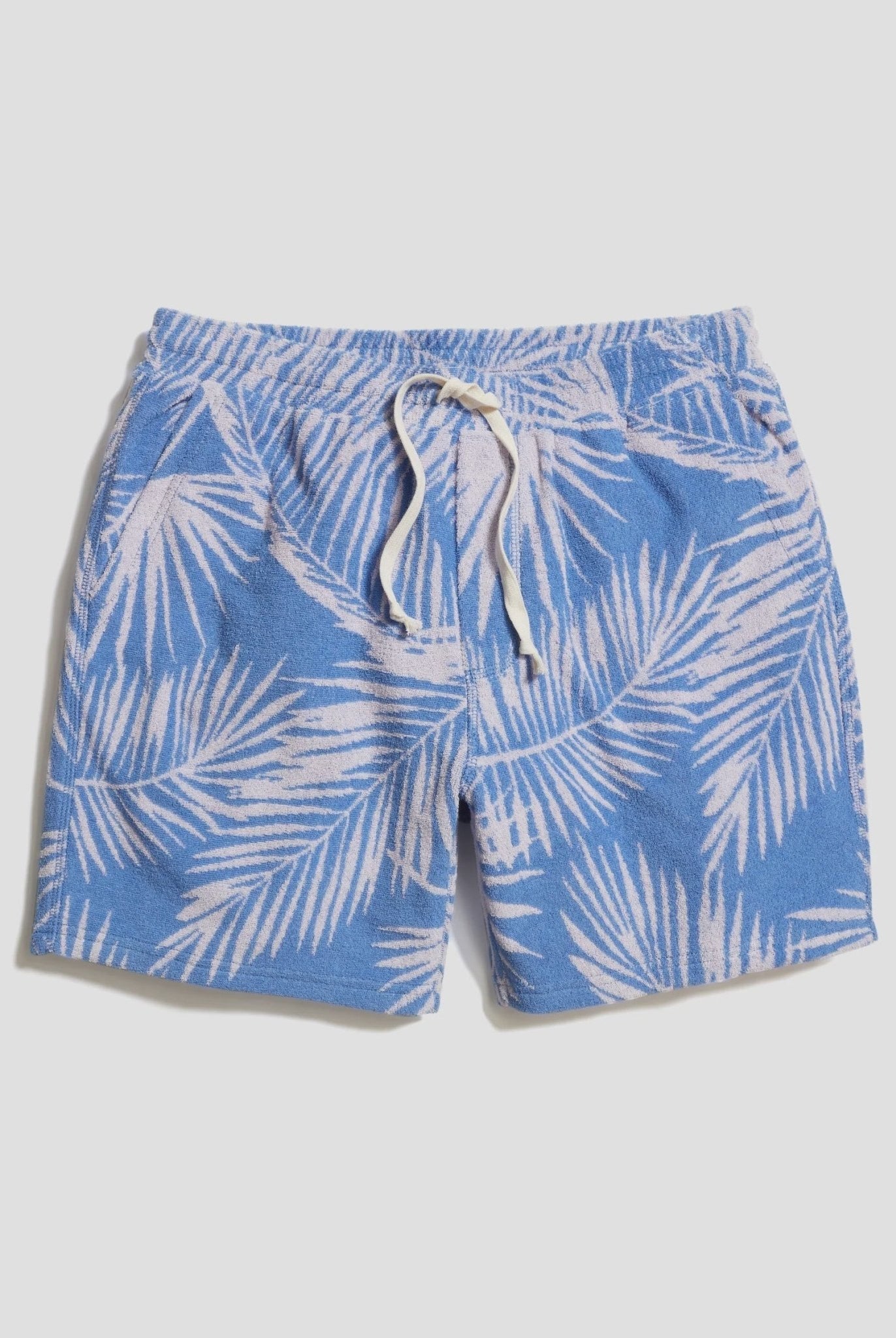 6" Terry Out Resort Short - Blue Frond - Endless Waves