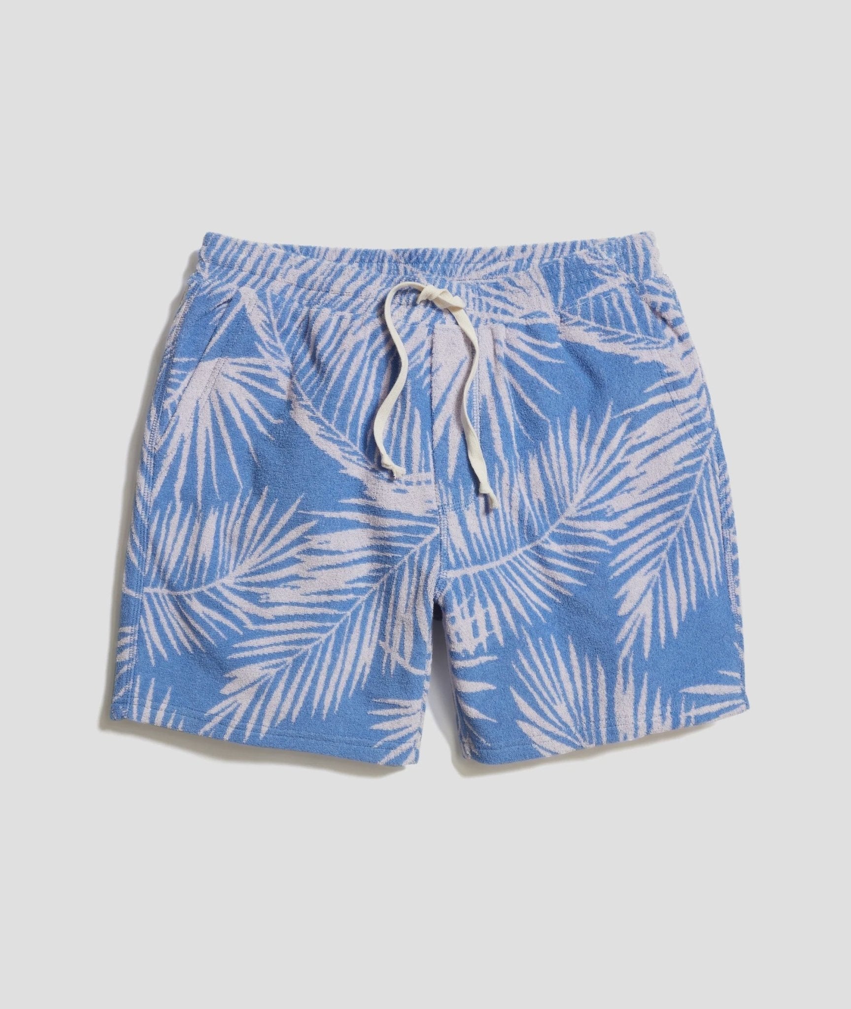 6" Terry Out Resort Short - Blue Frond - Endless Waves