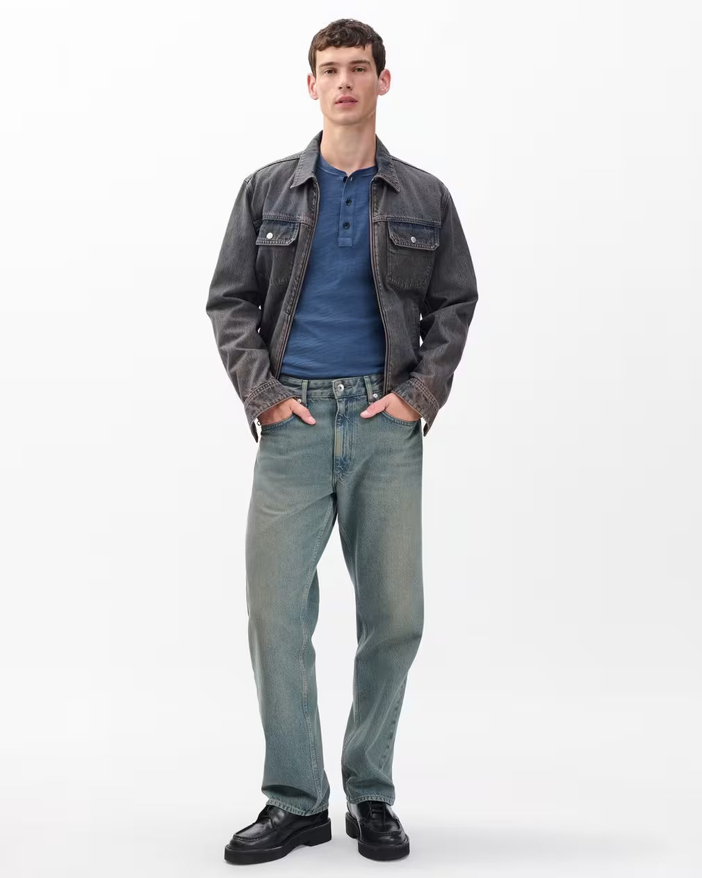 Rag & Bone Rag & Bone Classic Flame Henley Endless Waves