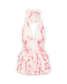 LoveShackFancy Quintelle Mini dress in passion pink