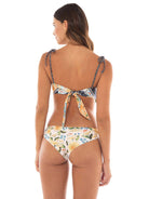 Agua Bendita Daicy Bandeau Bikini Top - Endless Waves