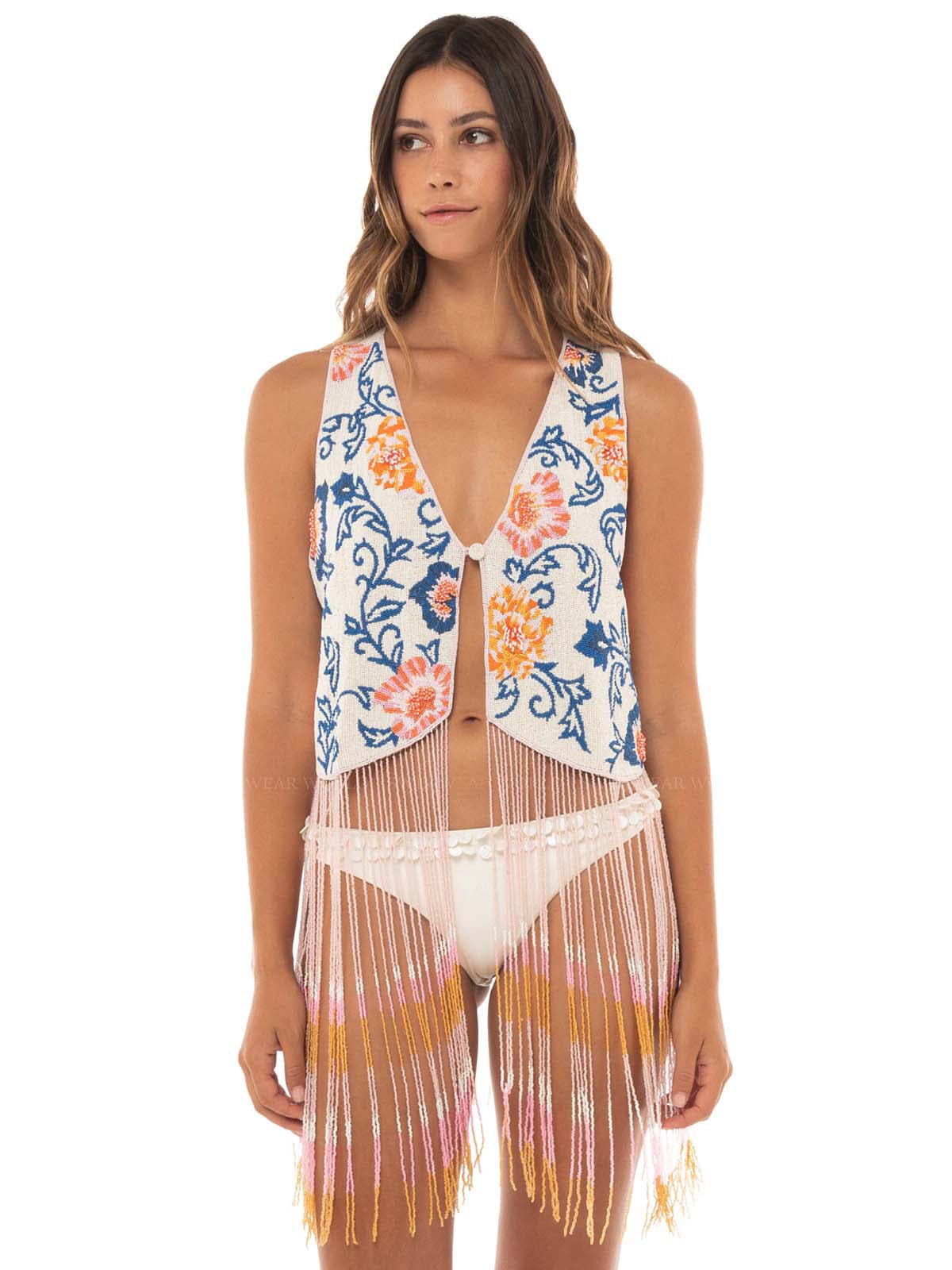 Agua Bendita Agua Bendita Embroidered Otis Vest Endless Waves
