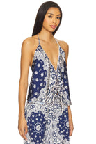 Agua Bendita Harmony Crop Top - Endless Waves