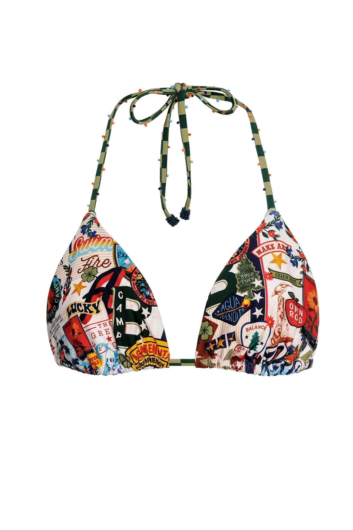 Agua Bendita Lolita Bikini Top - Endless Waves