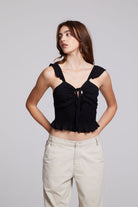 Chaser Alessia Blouse in Black - Endless Waves Boutique