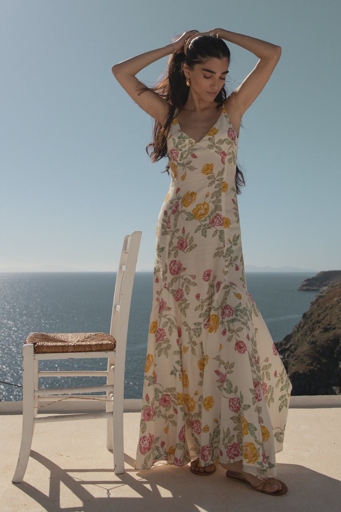 summer flower maxi dress Alina Floral Maxi Dress