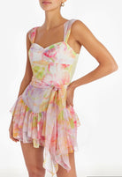 Amanda Uprichard Kendra Skort Romper - Endless Waves