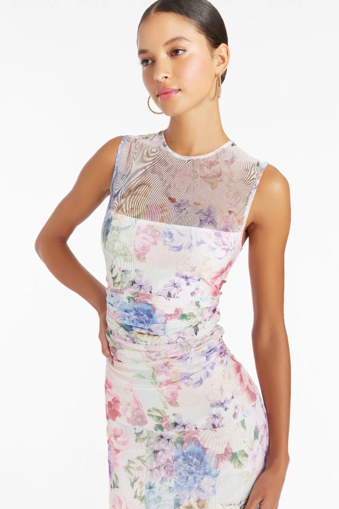 Amanda Uprichard Sleeveless Lyle Midi Dress - Endless Waves