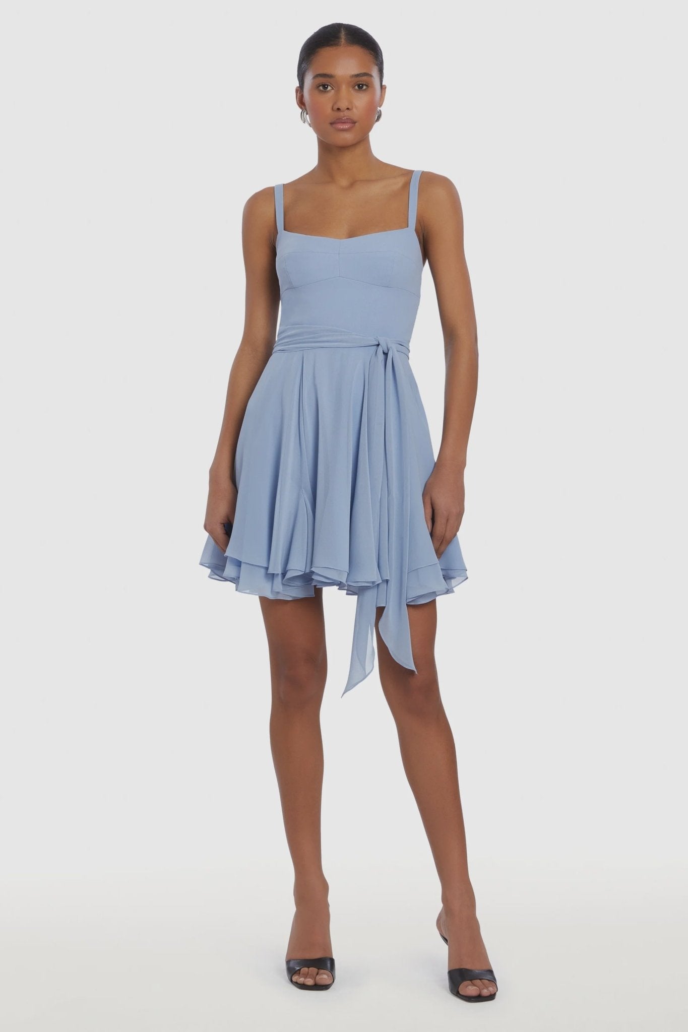 Amanda Uprichard Anais Mini Dress - Blue - Large Amanda Uprichard Anais Mini Dress - Blue - Large