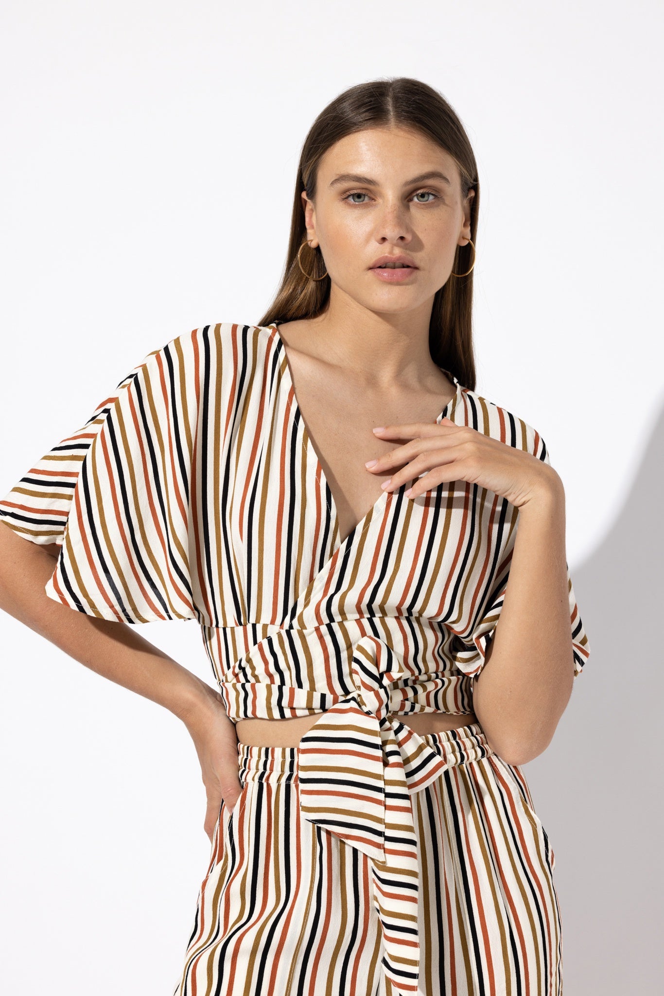 Lusana Lusana Andrea Crepe Wrap Top Endless Waves