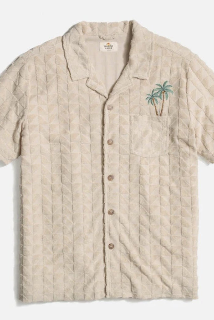 Archive Terry Resort Shirt - Endless Waves