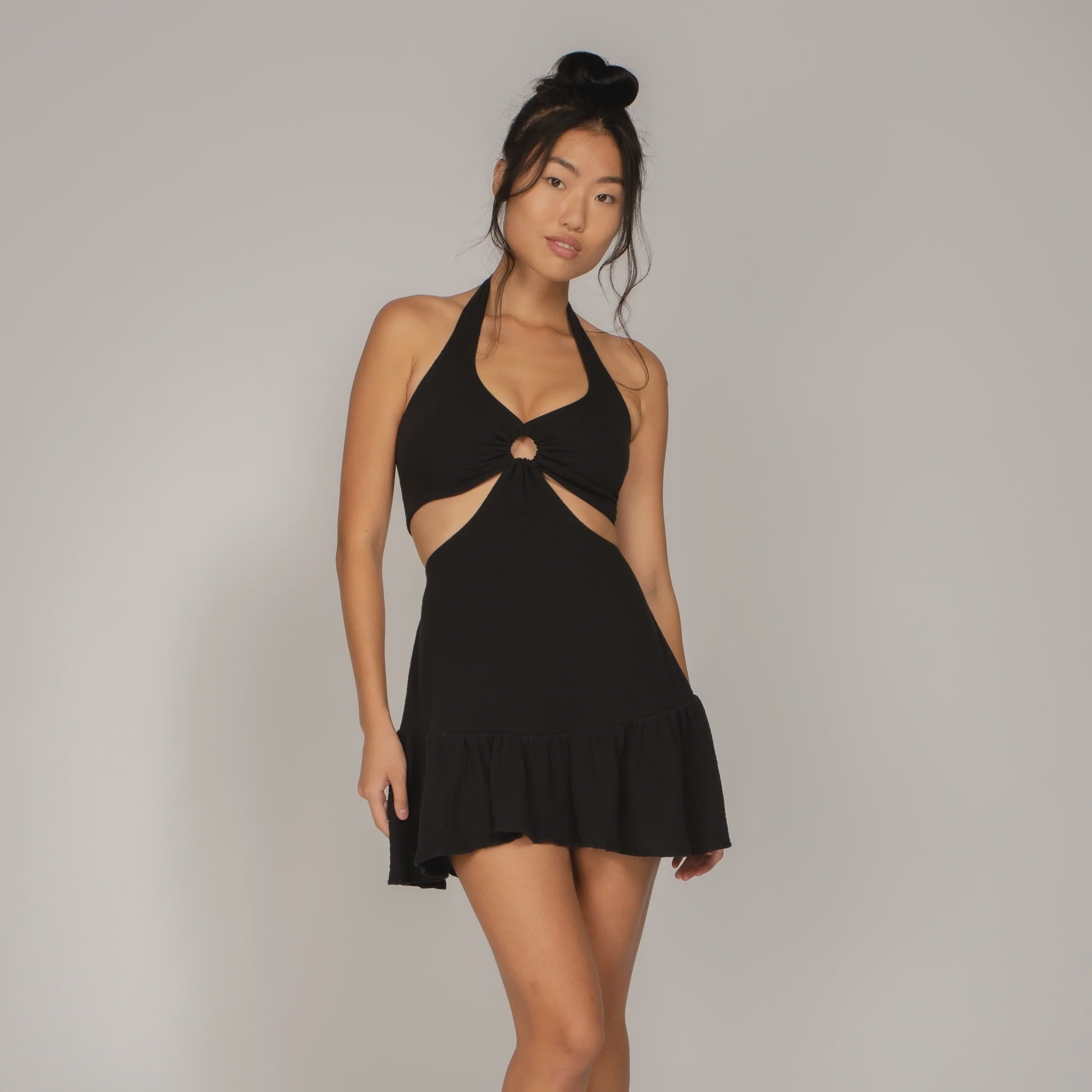 Peixoto Peixoto Ariel Mini Dress Black Endless Waves