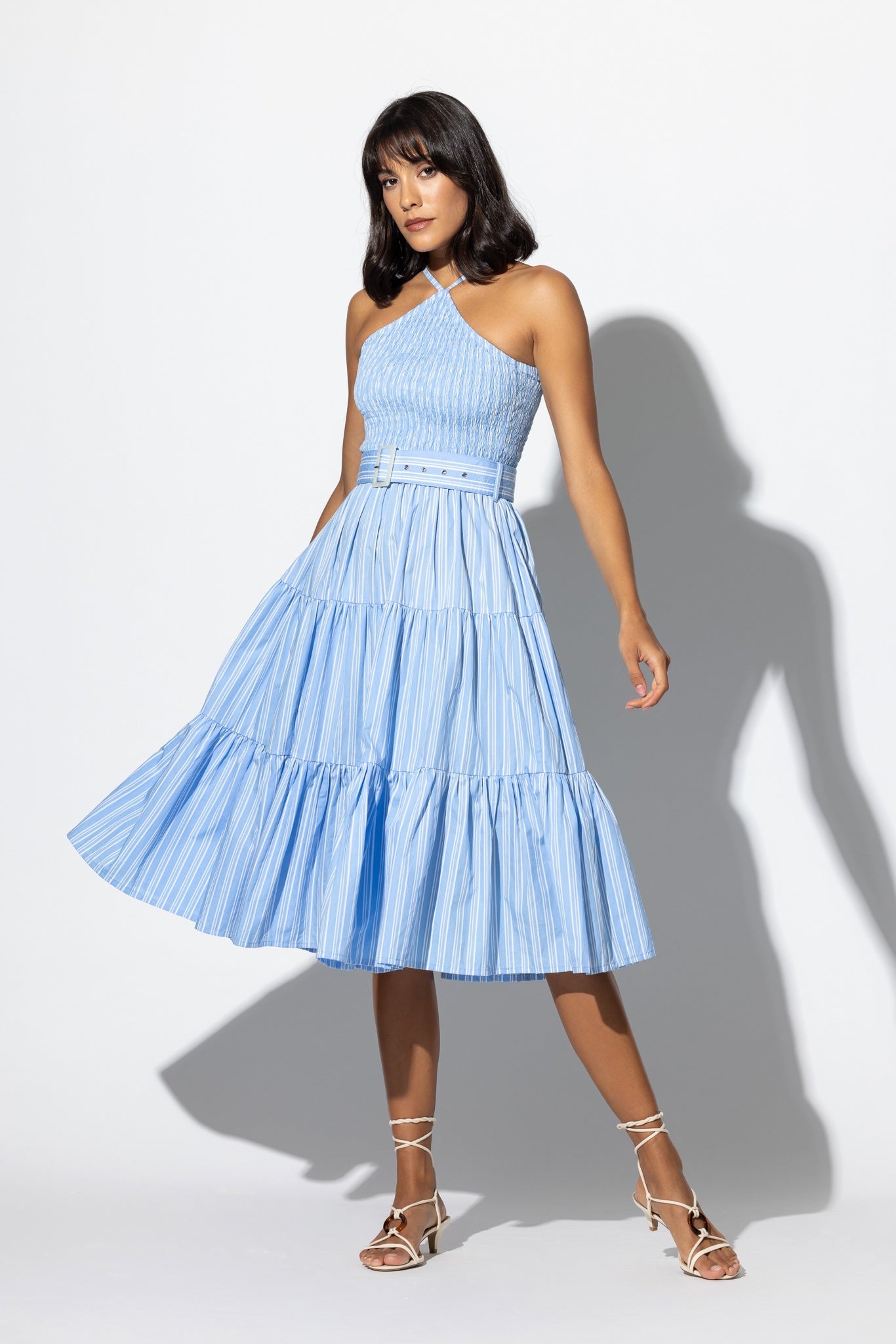 lusana midi dress Lusana Floral Midi Dress