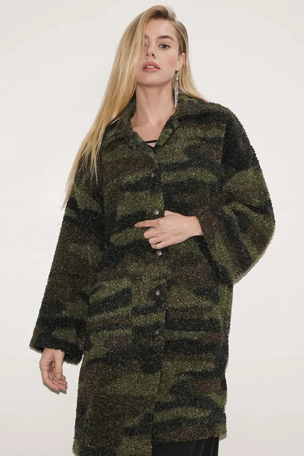 LNA LNA Astor Camo Sherpa Coat Endless Waves