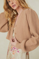 Avignon Crop Cardigan - Endless Waves