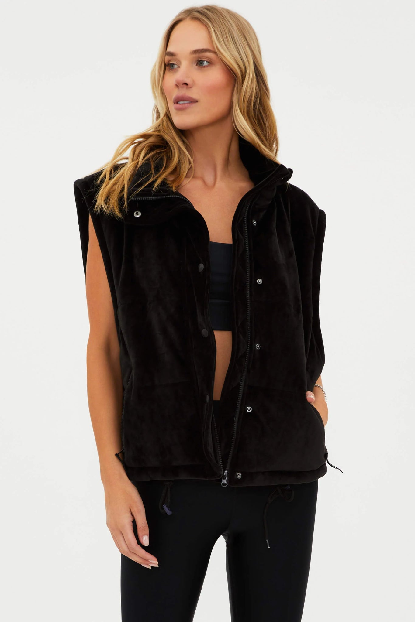 Beach Riot Kris Convertible Puffer Jacket Endless Waves