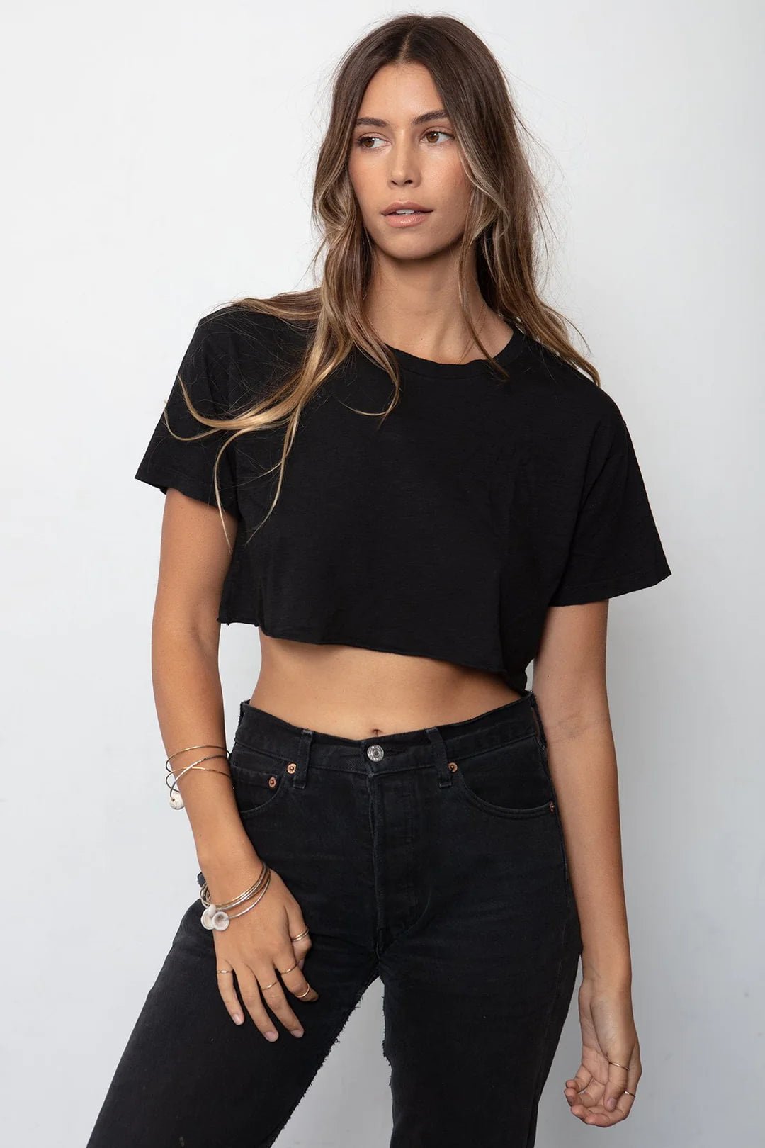 BF Crop Tee - Endless Waves