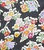 FLL black floral multi swatch