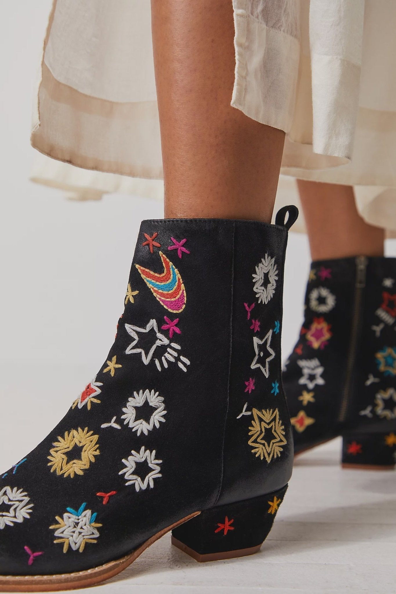 Bowers Embroidered Boots - Endless Waves