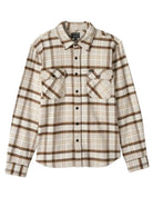 Bowery Heavy Weight LS Flannel in Beige Off White Desert Palm
