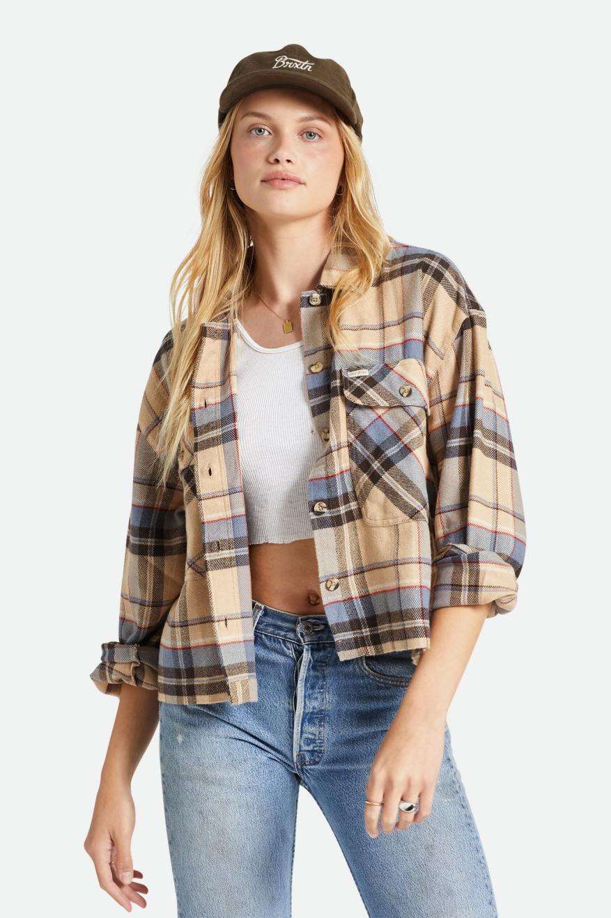 Brixton Bowery Women's L/S Flannel Endless Waves