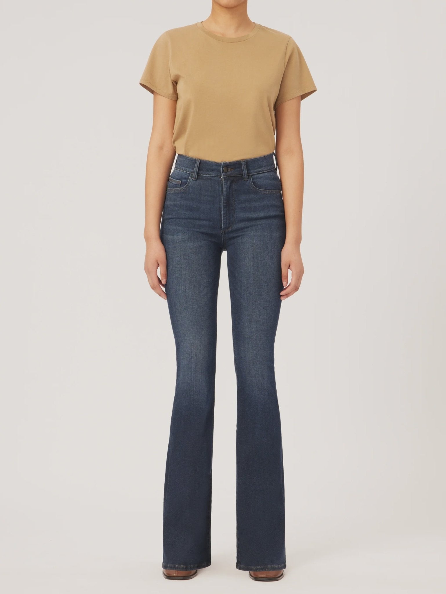 DL1961 DL1961 Bridget Boot High Rise Instasculpt Jeans - Dark Indigo Endless Waves