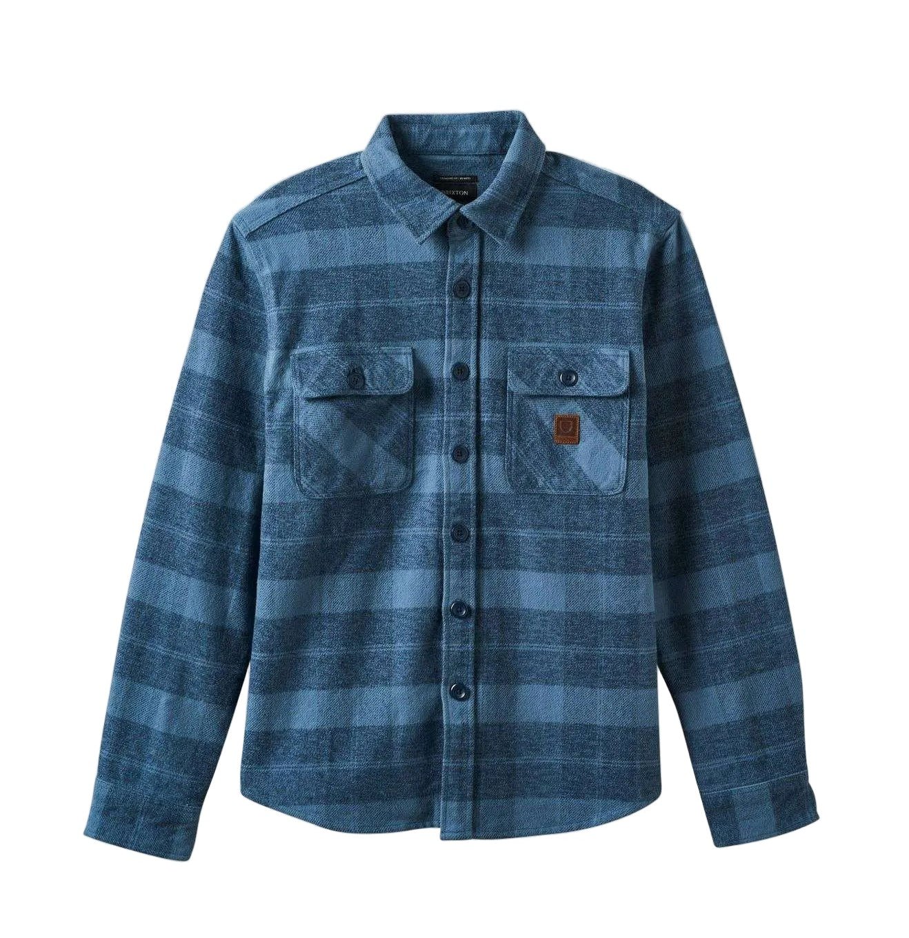 Bowery Heavy Weight LS Flannel in blue/ washed navy