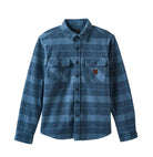 Bowery Heavy Weight LS Flannel in blue/ washed navy