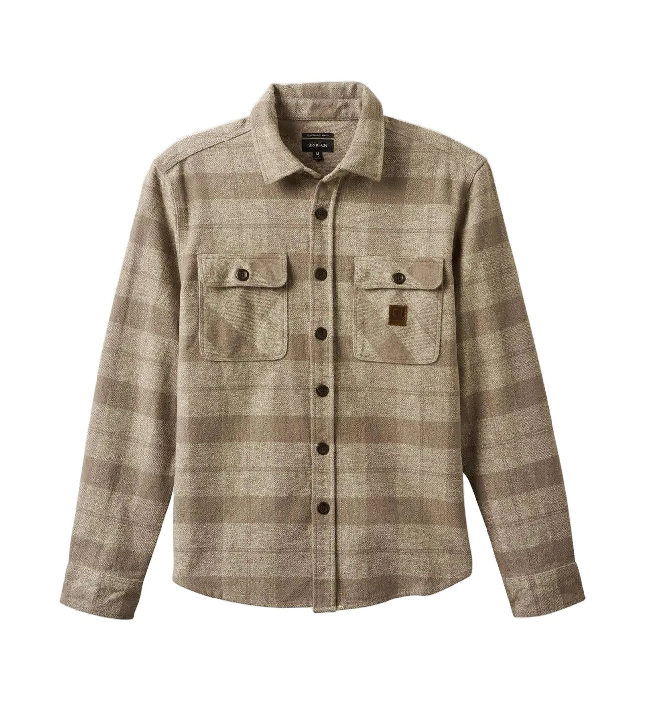 Bowery Heavy Weight LS Flannel in White Cinder Grey - Endless Waves